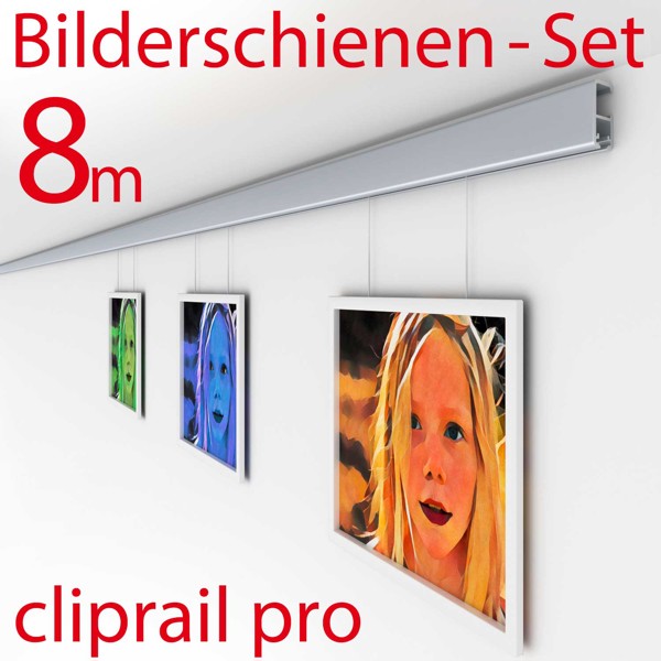 Bild von Bilderschiene cliprail pro | 8M Komplett Set