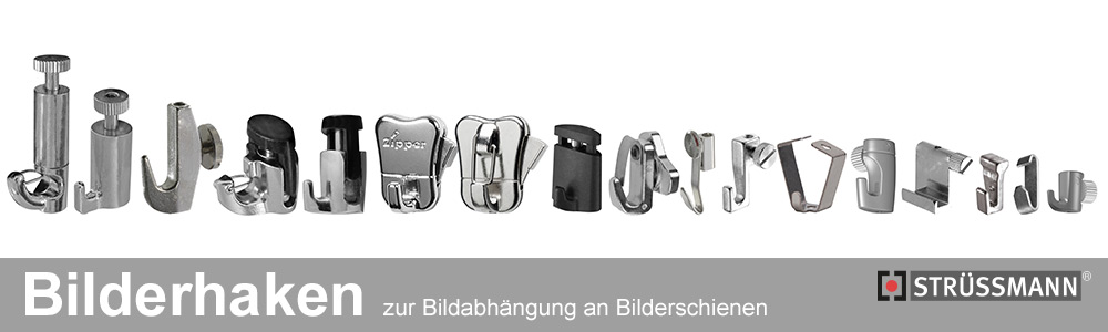 Bilderhaken für Bilderschienen