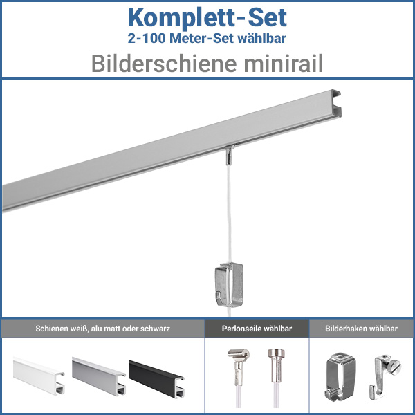 bilderschienen komplett set minirail