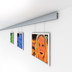 Bild von Bilderschiene cliprail | Wandschiene | 150cm - verschiedene Farben