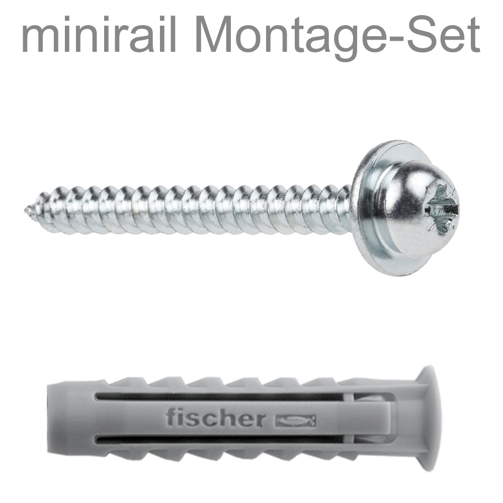 Bild von MontageSet für Minirail Bilderschienen
