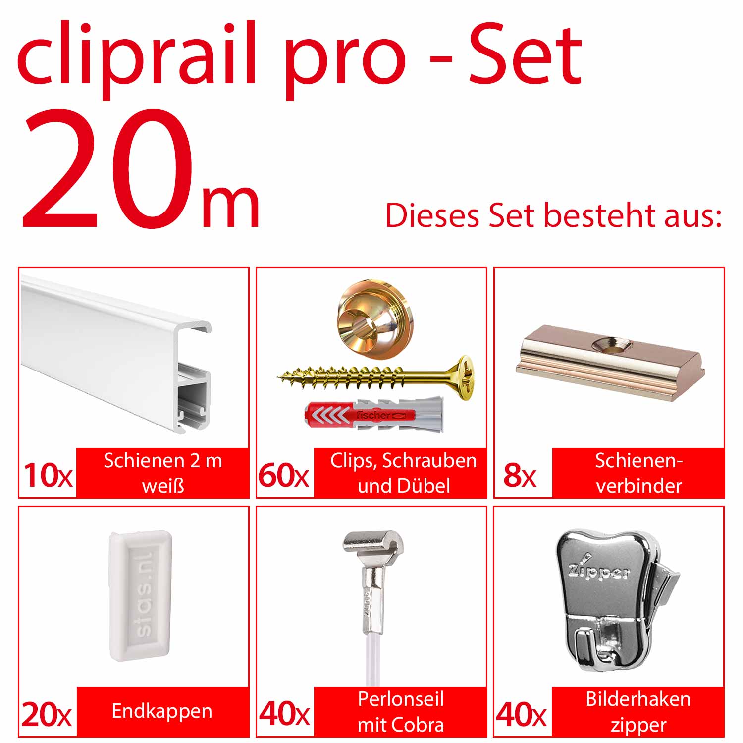 cliprail pro komplett set