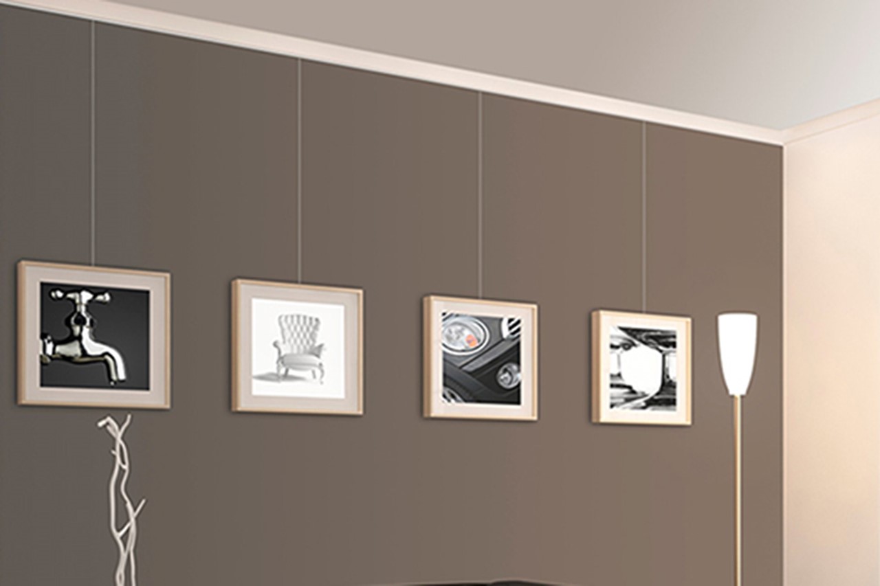 bilder aufhängen schiene